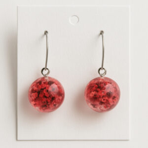 Blush Bloom Orbs | Resin Earring
